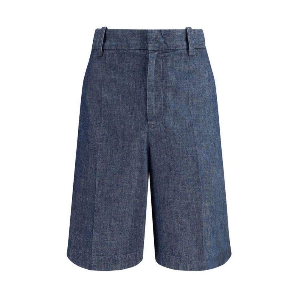 Jil Sander Cotton Bermuda Shorts with Pocket Detailing Men Blue
